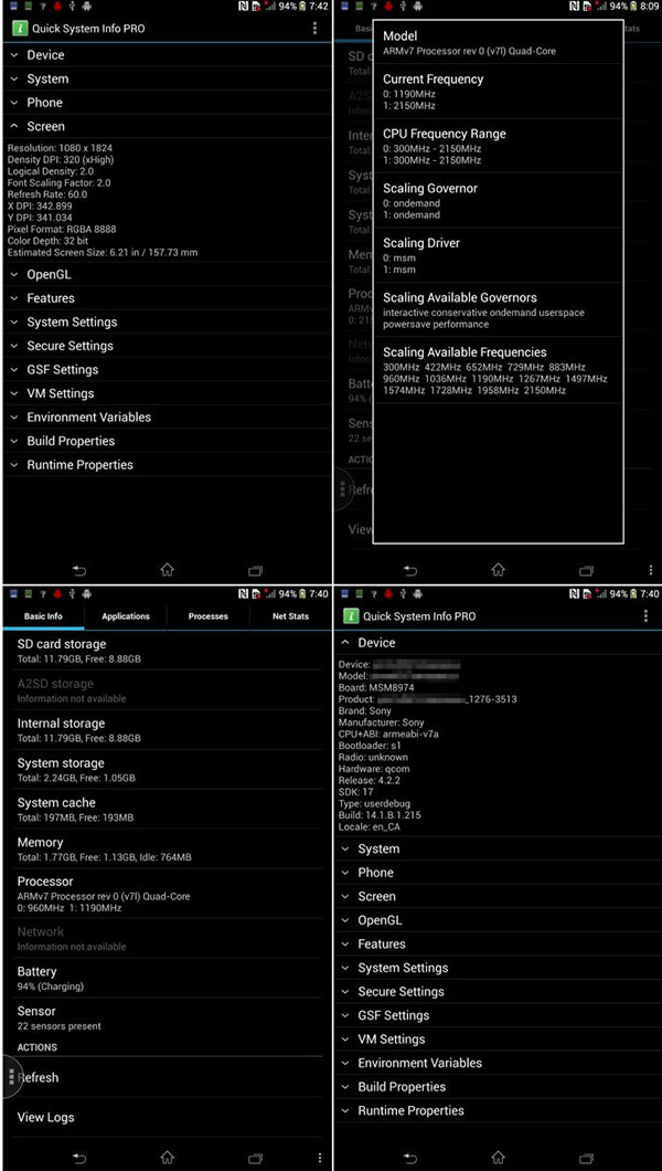 Sony Xperia Z Ultra (ZU) : les caractéristiques très haut de gamme se précisent