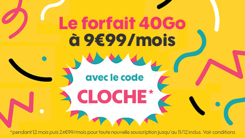 Sosh : le forfait mobile 40 Go en promotion à 9,99 euros !