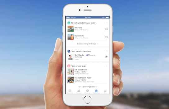 Facebook enrichit le système de notifications de son application