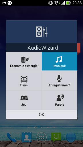 ASUS Nouveau Padfone : AudioWizard