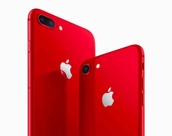 Les iPhone 8 et iPhone 8 Plus d'Apple rejoignent la gamme (Product)RED