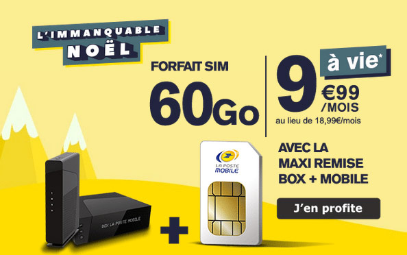 La Poste Mobile : Forfait SIM 60 Go à 9,99 euros