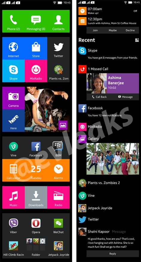 Nokia Normandy : encore une fuite qui dévoile l'organisation de l'interface