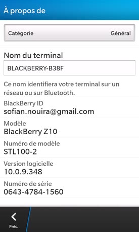 BlackBerry Z10 : OS BB10