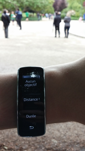Samsung Gear Fit : Exercice