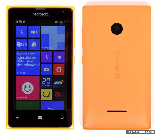 Microsoft Lumia 532 : avant / arrière