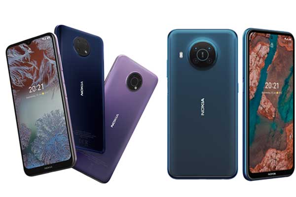 Nokia dévoile les smartphones des nouvelles séries G et X avec les modèles Nokia G10, Nokia G20, Nokia X10 et Nokia X20
