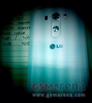 LG G3 : une photo présente l'arrière du smartphone