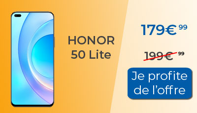 L'Honor 50 Lite est en promotion chez Amazon