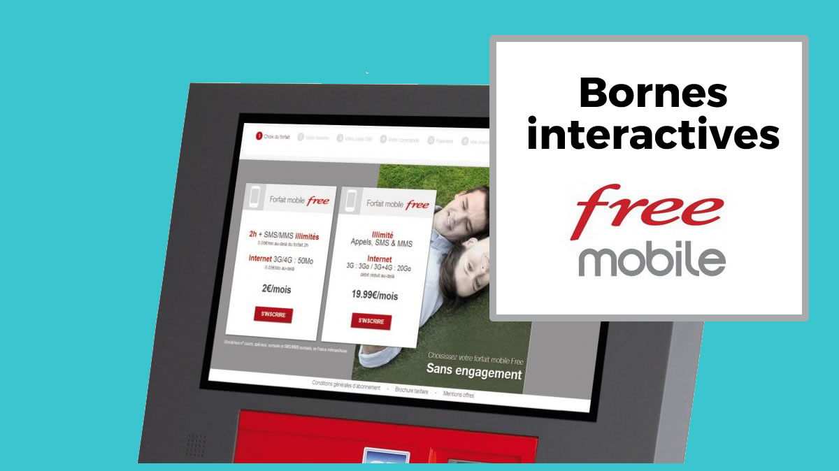 Borne Free Mobile : souscrire un forfait Free rapide
