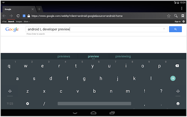 Le clavier d'Android Lollipop disponible sur le Play Store