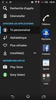 Sony Xperia E4g : applications