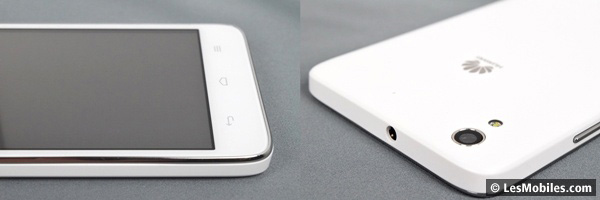 Huawei Ascend G620S : boutons de navigation et appareil photo