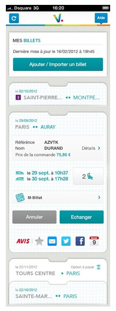 La SNCF passe au m-billet et à Passbook
