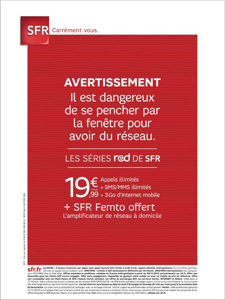 SFR Red avec le service Femto