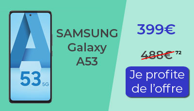 Le Samsung Galaxy A53 est en promotion chez Cdiscount