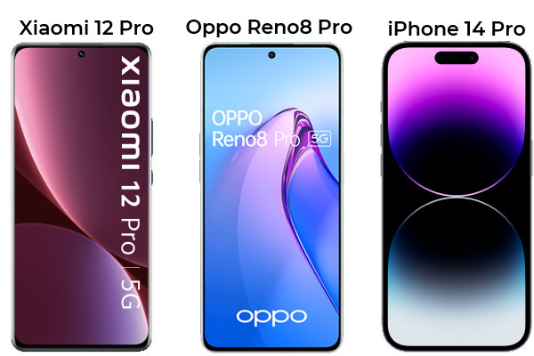 iPhone 14 Pro, Oppo Reno 8 Pro, Xiaomi 12 Pro : lequel choisir ?