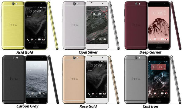 Le HTC One A9 se montre sous toutes ses couleurs