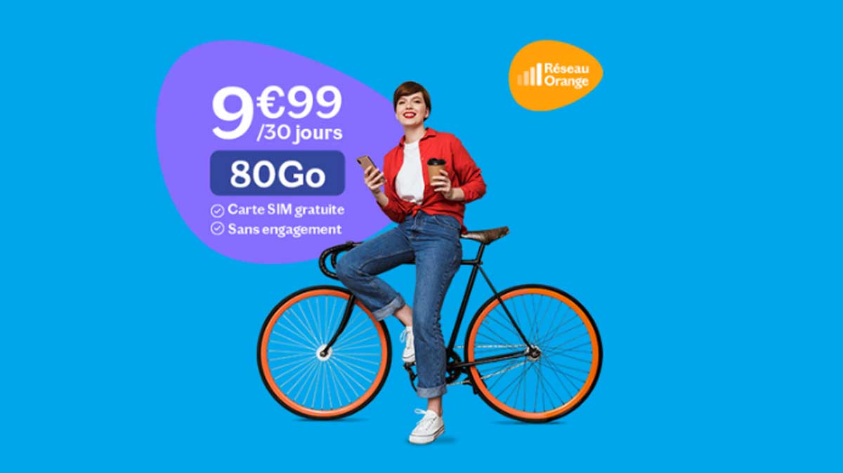 Ne manquez pas cette offre exclusive : un forfait mobile 80Go à 9.99€/mois sur le réseau Orange !
