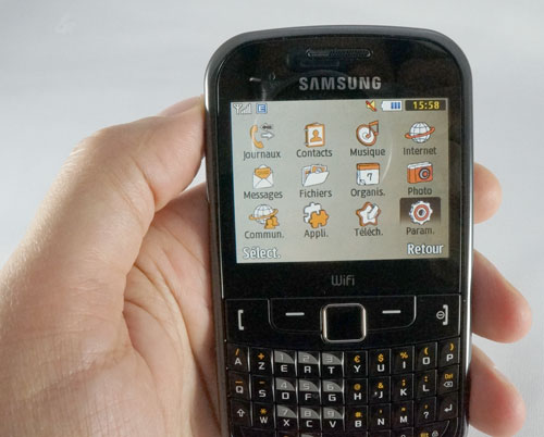 Samsung Ch@t 335 : menu