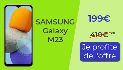 Le Samsung Galaxy M23 est en promotion chez Cdiscount
