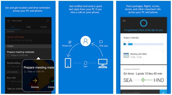 Cortana est disponible sur Android et iOS