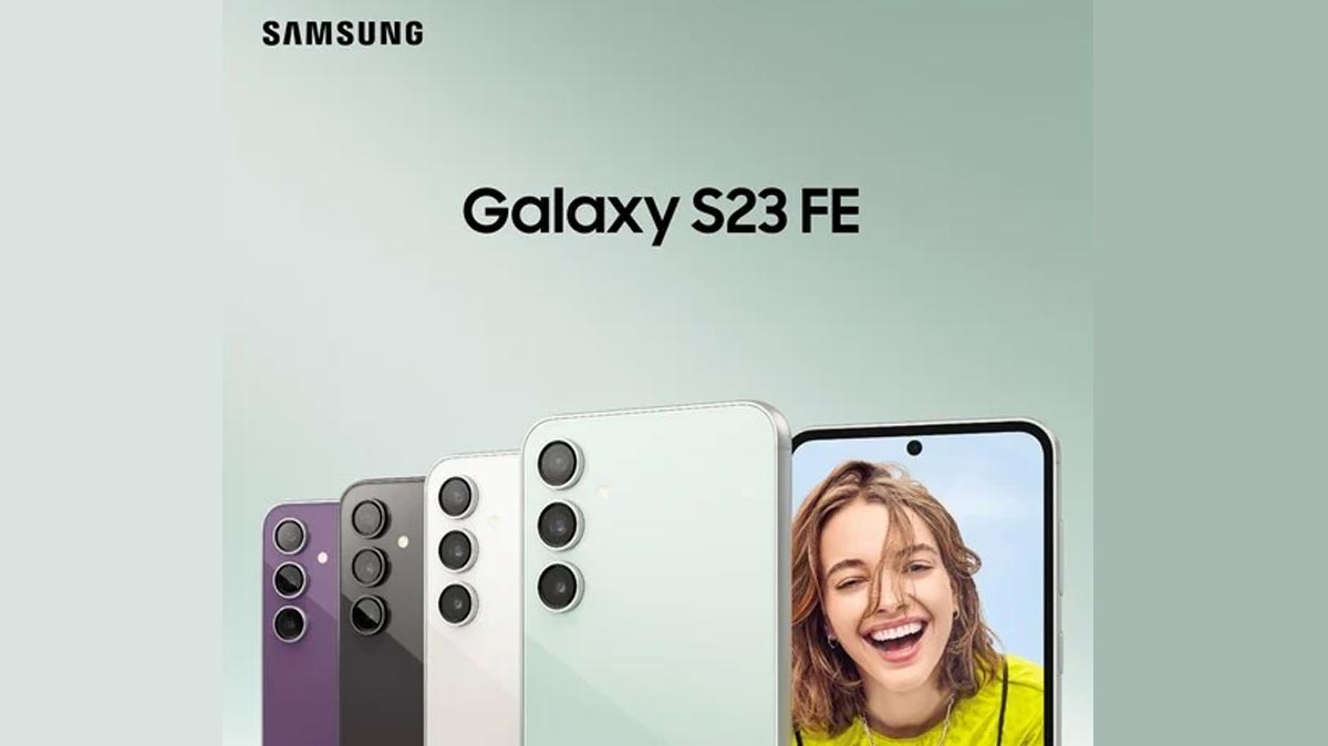 Samsung Galaxy S23 FE, l’image promotionnelle du smartphone en fuite