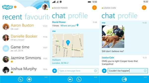 Skype permet désormais de partager sa localisation sur Windows Phone