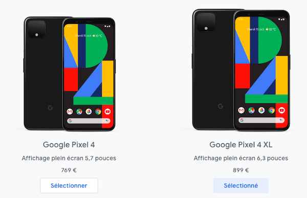 Google Pixel 4 XL : la version phablette du Pixel 4 est également officielle