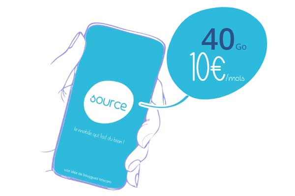 Découvrez l'offre 40Go de Source Mobile : premier forfait mobile responsable et solidaire de Bouygues Telecom !