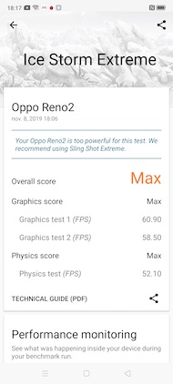 Oppo Reno 2 : benchmark
