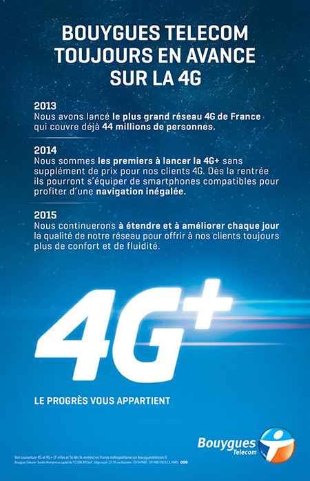Bouygues Telecom communique (déjà) sur la 4G+