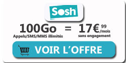 promo forfait SOSH 100Go