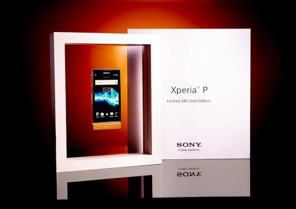 Parce que le bon goût n'a pas de limite, Sony fait gagner en Suède un Xperia P... plaqué or