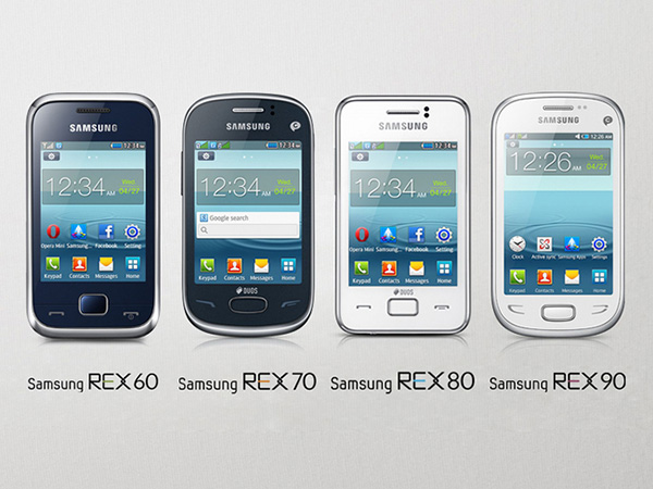 Samsung REX 60, REX 70, REX 80 et REX 90 : une nouvelle famille de mobiles tactiles d'entrée de gamme