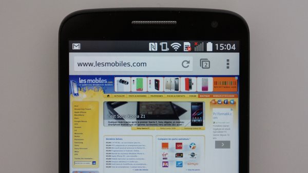 LG G2 Mini : écran