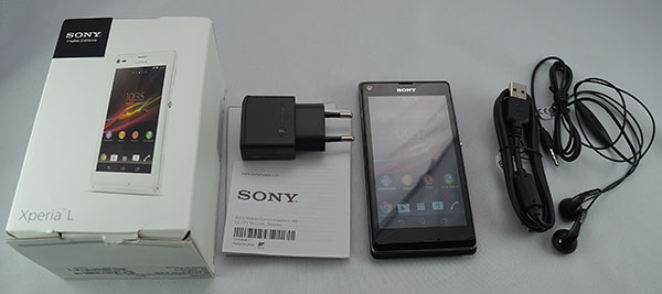 Sony Xperia L : contenu de la boite du smartphone