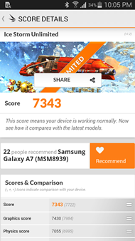 Samsung Galaxy A7 : 3DMark
