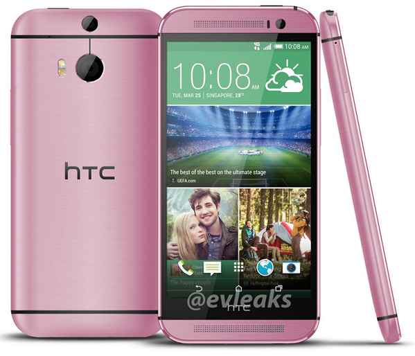 HTC One (M8) : le modèle rose se dévoile