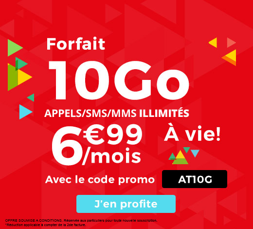Auchan Télécom : un forfait mobile 10 Go en promotion à 6,99 euros