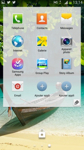 Samsung Galaxy Mega 6.3 lockscreen