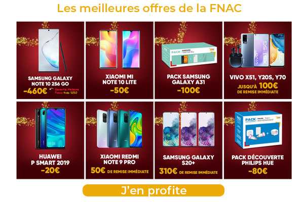 Offre de Noël FNAC : une sélection de smartphones avec des remises allant jusqu’à 460€