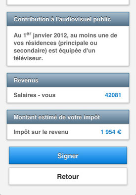 impots.gouv payer déclarer impôts iphone ipod touch iOS