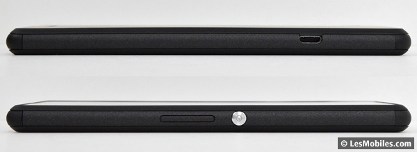 Sony Xperia E3 : gauche / droite
