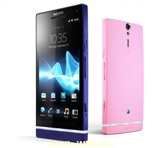 Sony Xperia SL en version bleue et rose