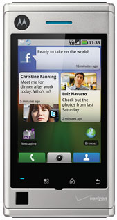 Motorola annonce le Devour (Android 1.6)