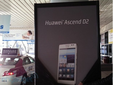 Huawei Ascend D2 : une confirmation visuelle pour le smartphone haut de gamme (CES 2013)