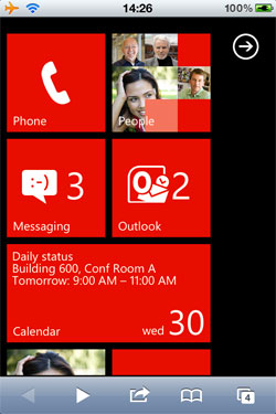 Une démo de Windows Phone pour iPhone et Android 