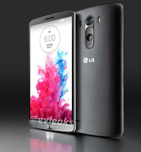 LG G3 : des nouveaux visuels présentent le smartphone, écran allumé