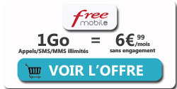 promo forfait Free Mobile 1Go